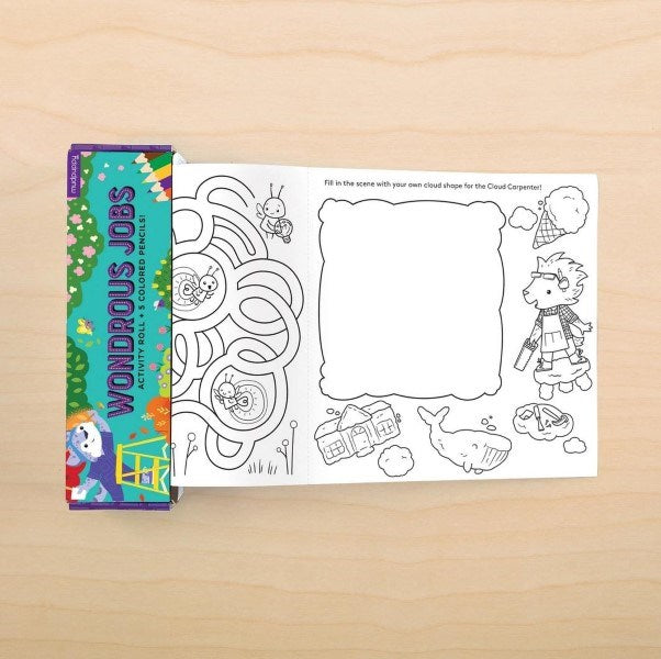 Mudpuppy Wondrous Jobs Activity Roll (7762947080418)