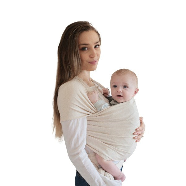 Mushie Baby Carrier Wrap (Beige Melange) (8015160082658)