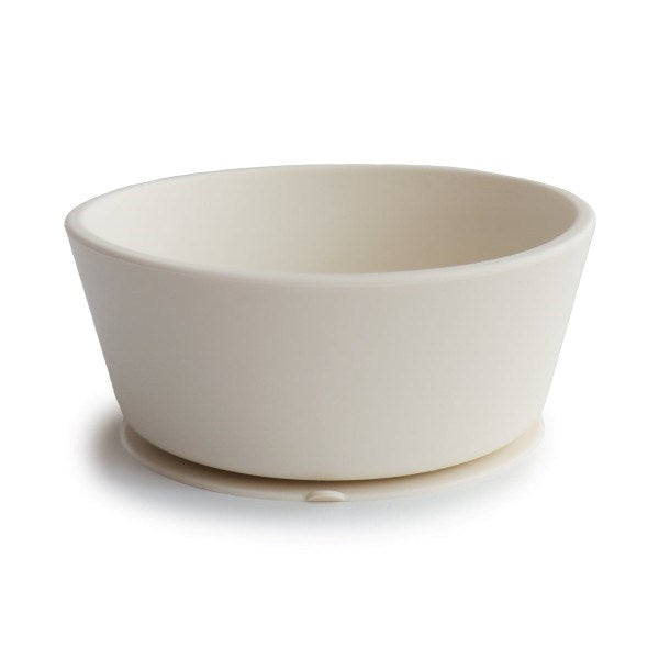 Mushie Silicone Suction Bowl (Ivory) (8015159754978)