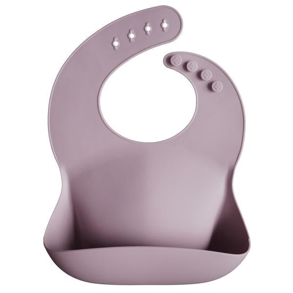 Mushie Bib- Pale Mauve (7463392411874)
