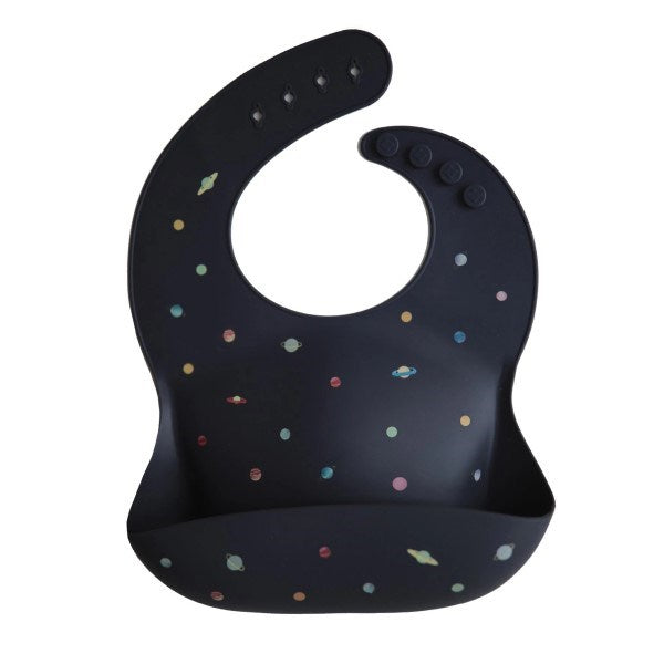 Mushie Silicone Baby Bib - Planets (8015152021730)