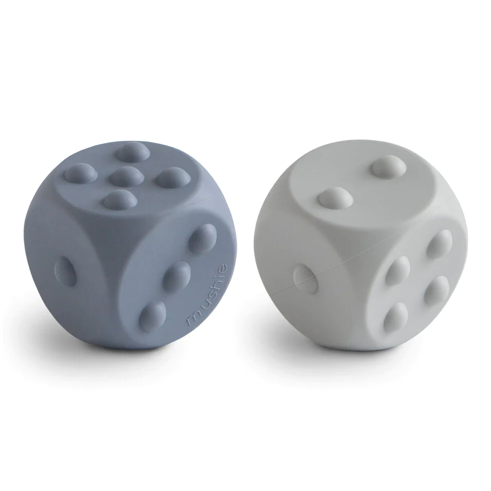Mushie Dice Press Toy Tradewinds/Stone (2-pack) (8030181589218)