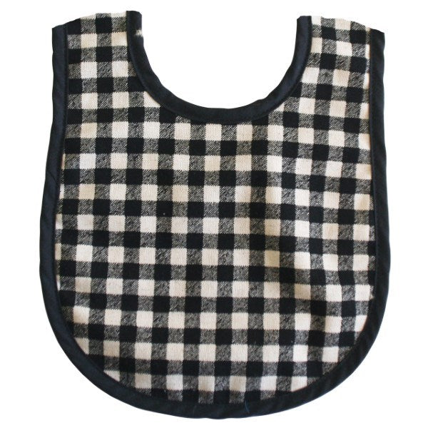 Alimrose Bib Black Check Linen (7608324817122)