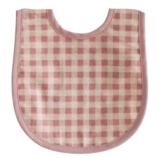 Alimrose Bib Rose Check Linen (7608325046498)