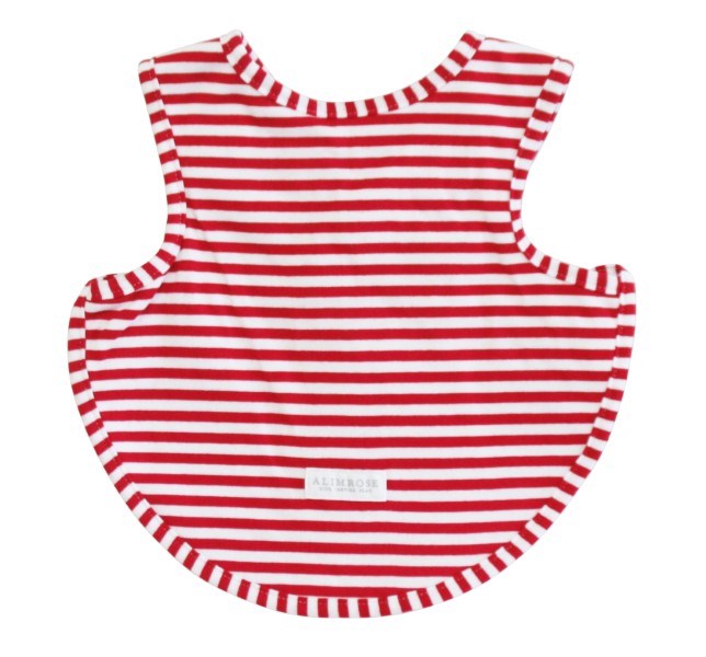 Alimrose Bib - Arm Holes Back Fastening Red (7013169594550)