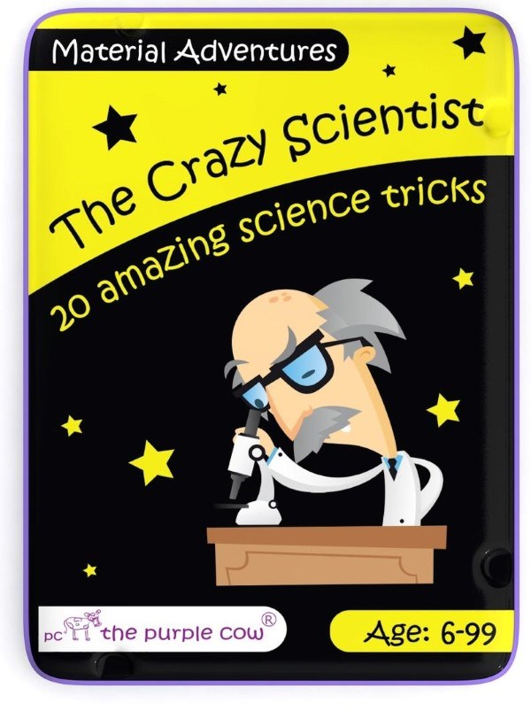 Purple Cow Crazy Scientist Material Adventure Activity Cards 20 Experiments (7749174591714)
