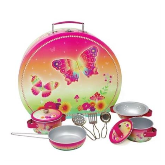 Pink Poppy Rainbow Butterfly Cooking Set In Carry Case (7870272176354)