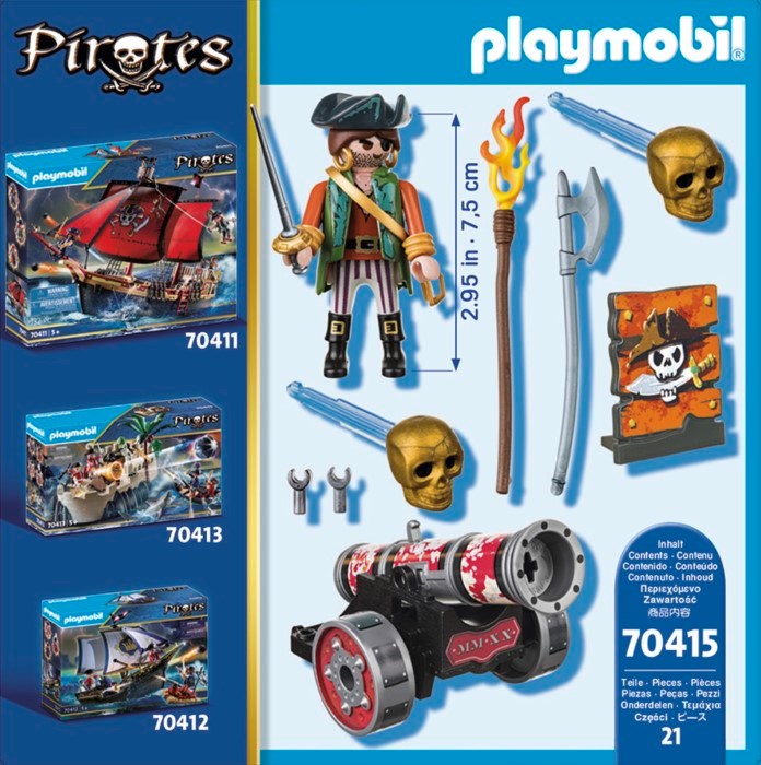 Playmobil 970415 Pirate with Cannon (8262275793122)