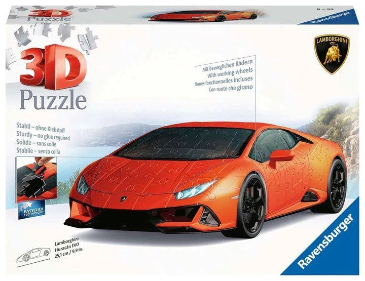 Ravensburger Lamborghini Huracan Evo 3D Puzzle 108pc (8088879759586)