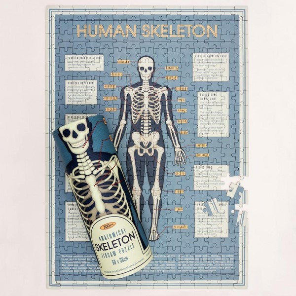 Rex London Anatomical Skeleton 300 Piece Puzzle In A Tube (7687390232802)