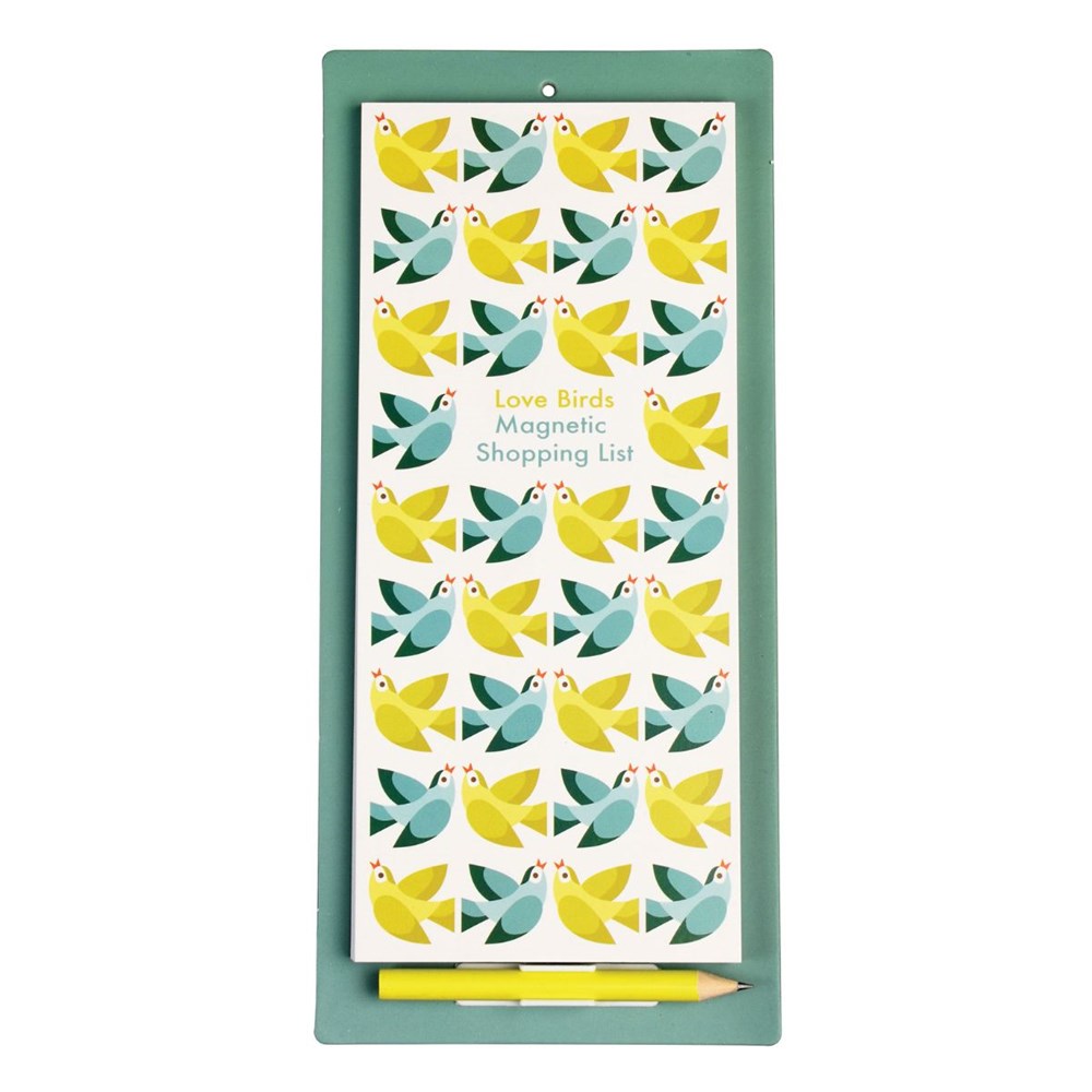 Rex London - Love Birds Magnetic Shopping List (8250133774562)