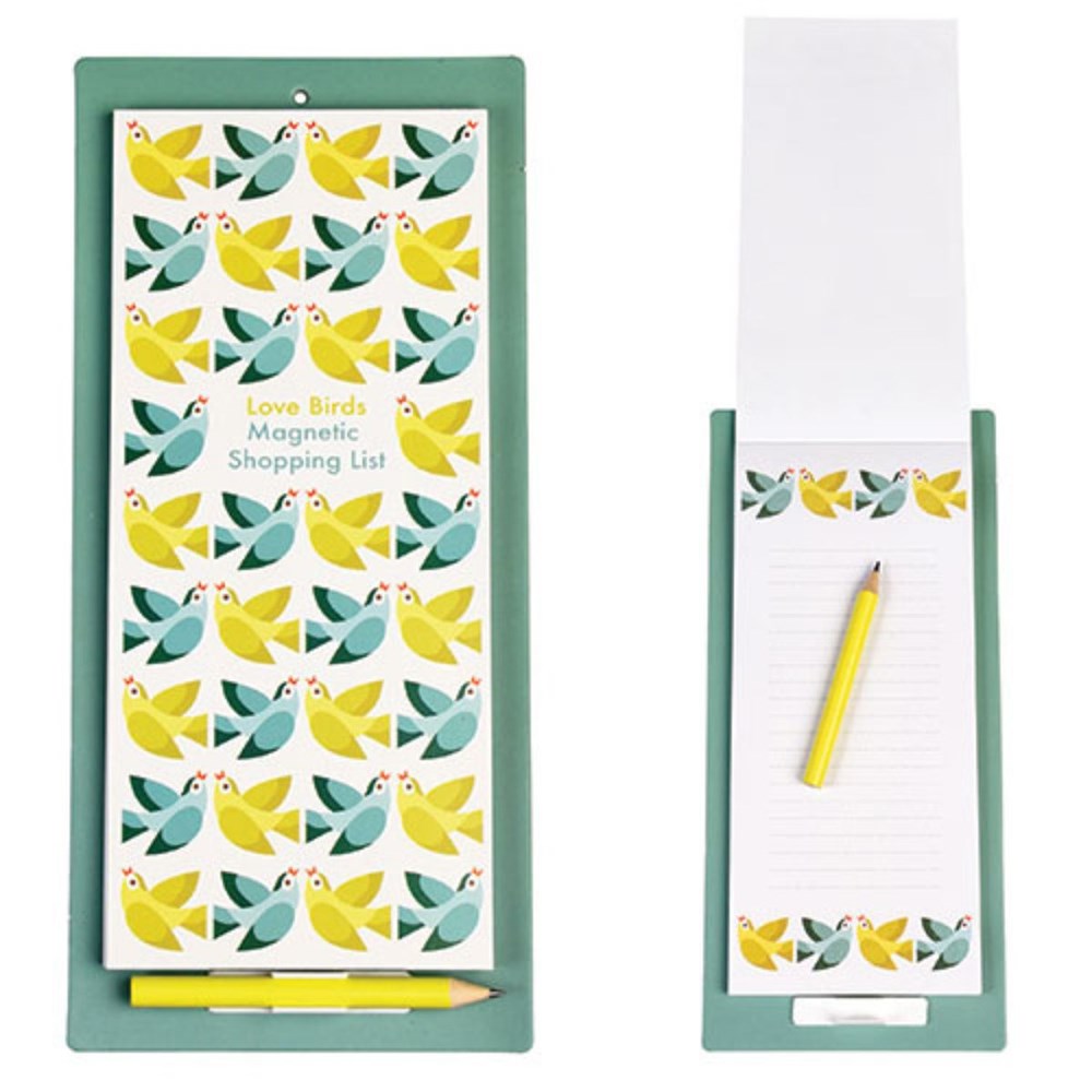 Rex London - Love Birds Magnetic Shopping List (8250133774562)