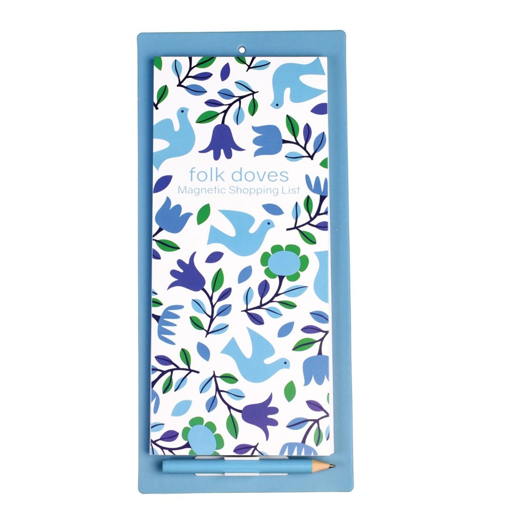 Rex London Folk Doves Magnetic Shopping List (7678655922402)