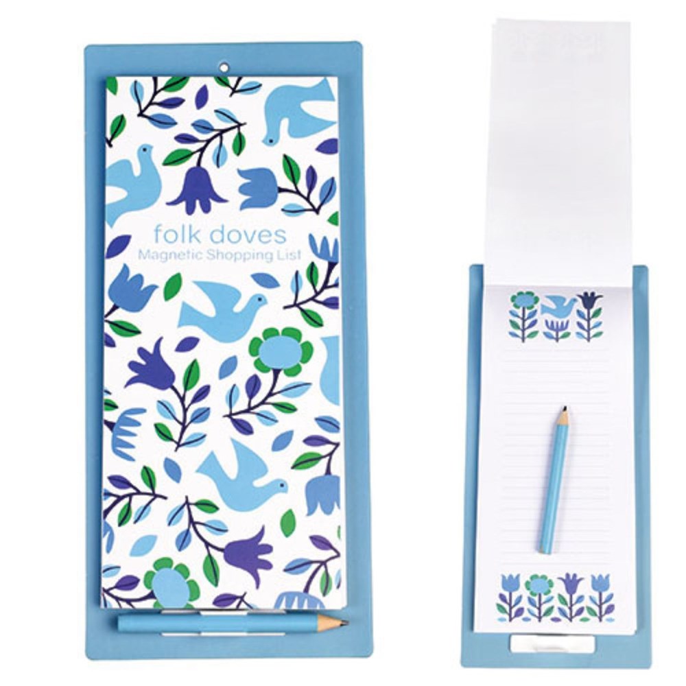 Rex London Folk Doves Magnetic Shopping List (7678655922402)