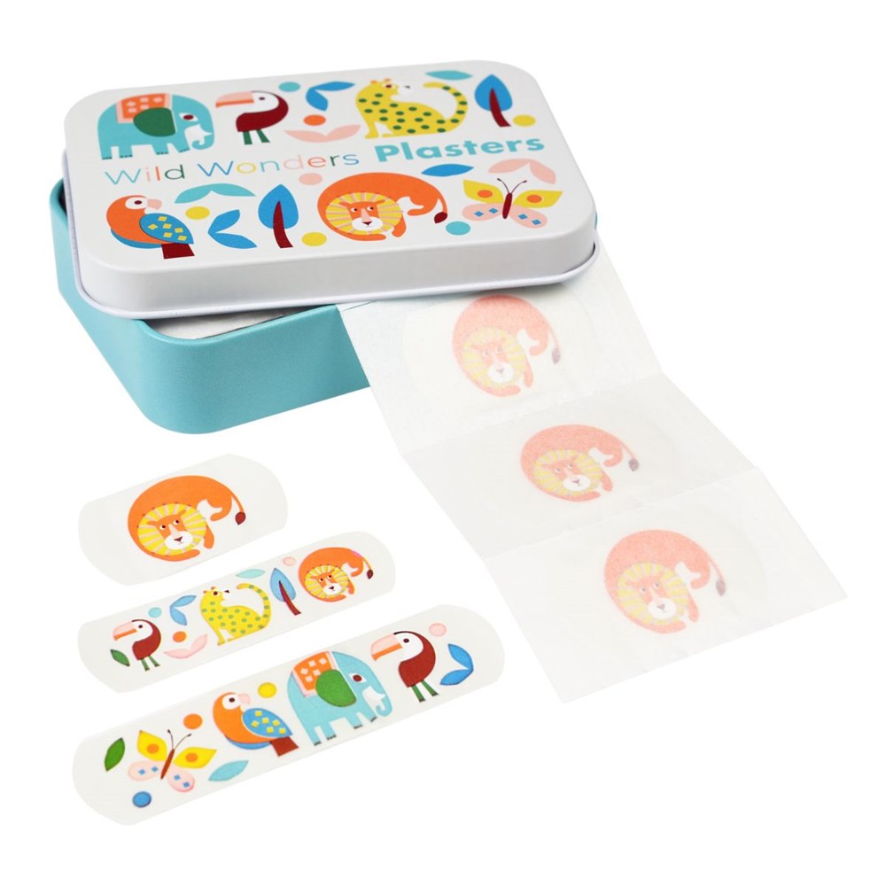 Rex London Wild Wonders Plasters in a Tin (Pack of 30) (7933266100450)