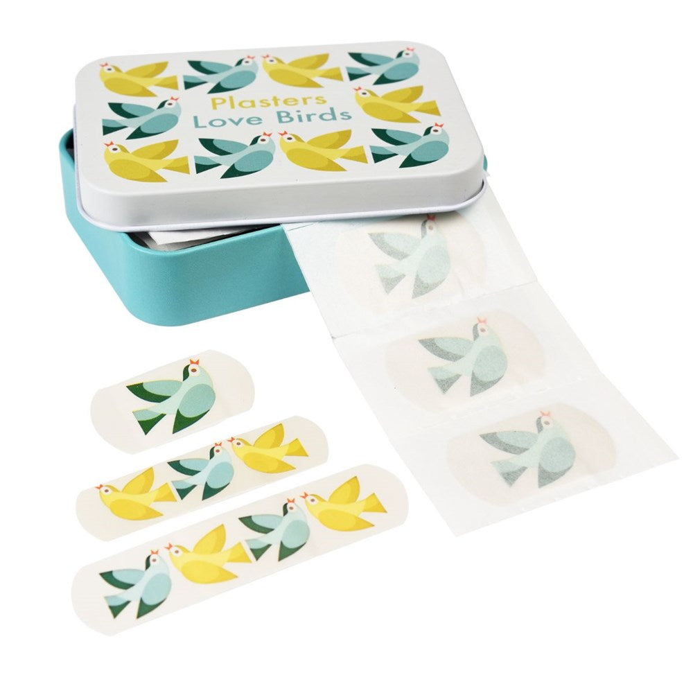Rex London Love Birds Plasters in a Tin (Pack of 30) (7794305728738)