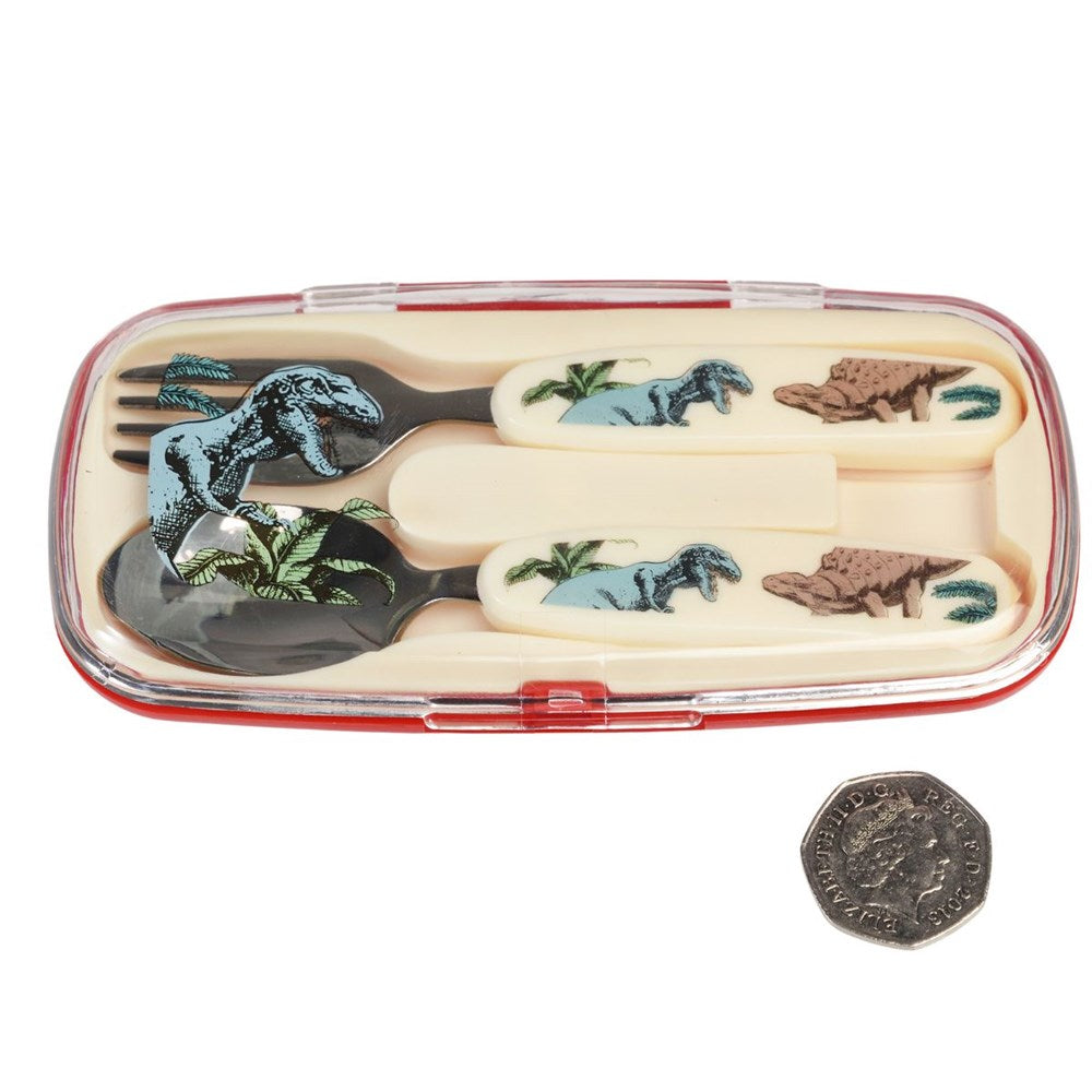Rex London Prehistoric Land Children cutlery set (7933288382690)