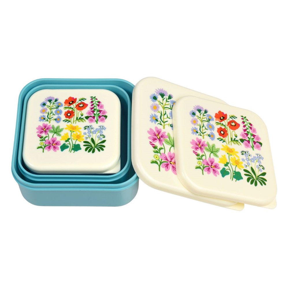 Rex London Wild Flowers Snack boxes (7933294805218)