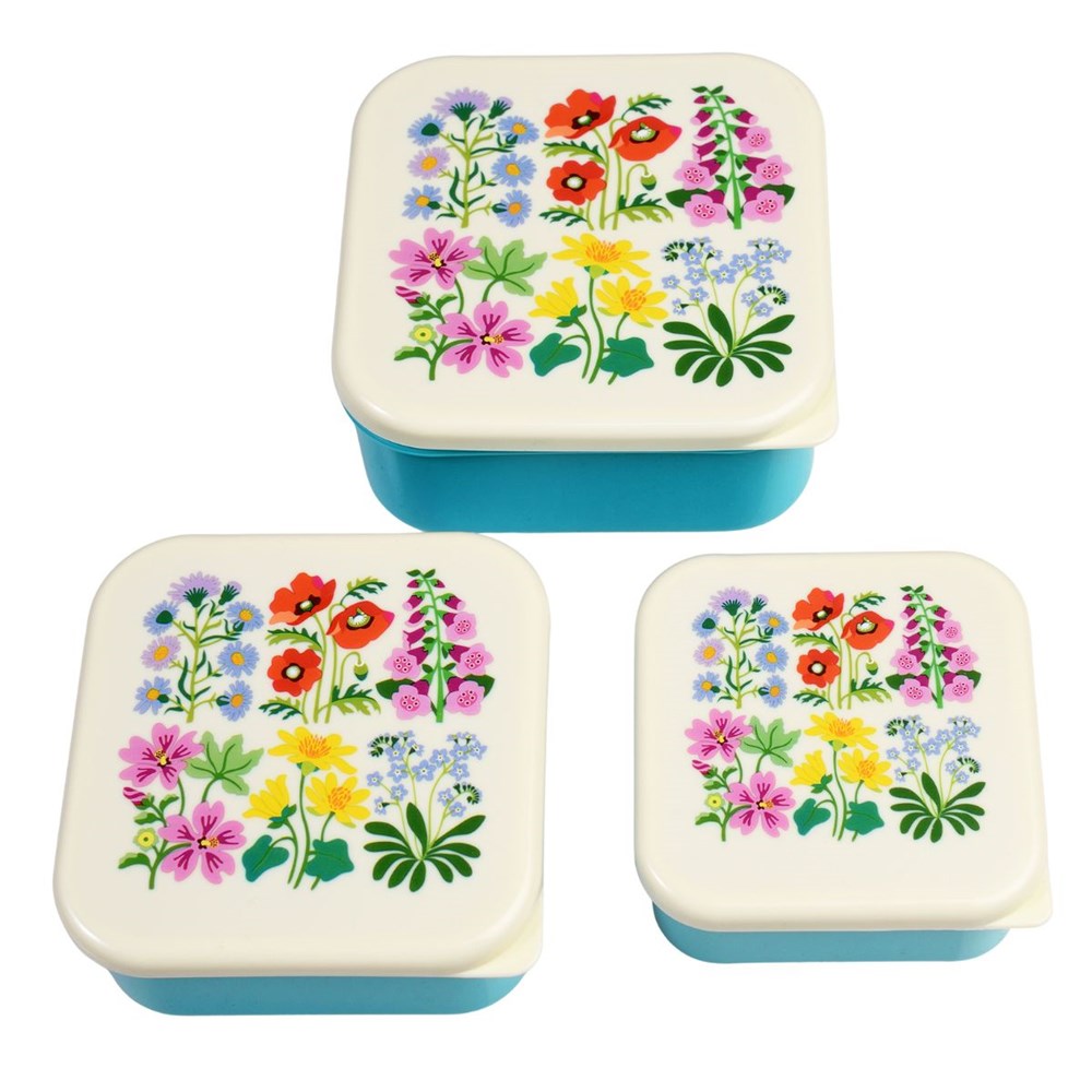 Rex London Wild Flowers Snack boxes (7933294805218)