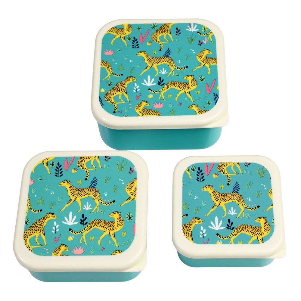 Rex London Cheetah Snack boxes (7933283205346)