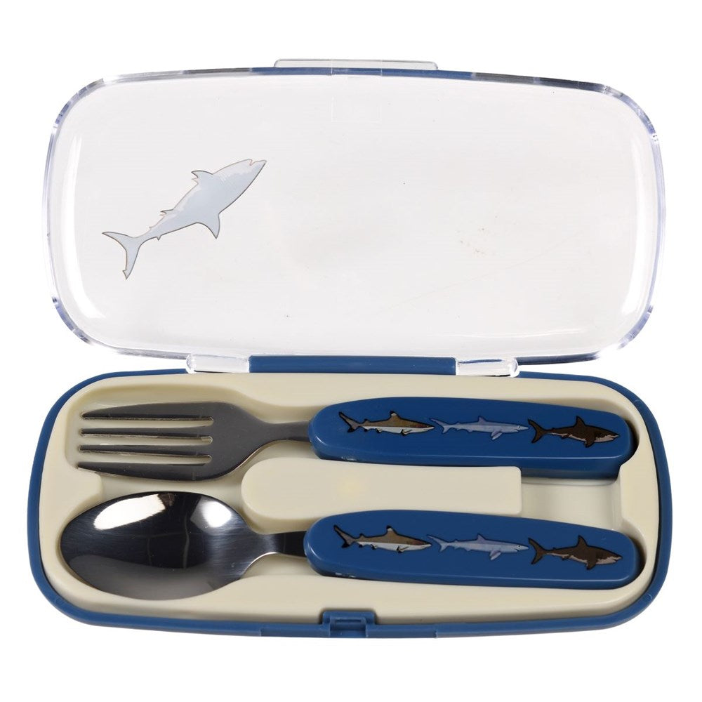 Rex London Sharks Children cutlery set (8291971399906)