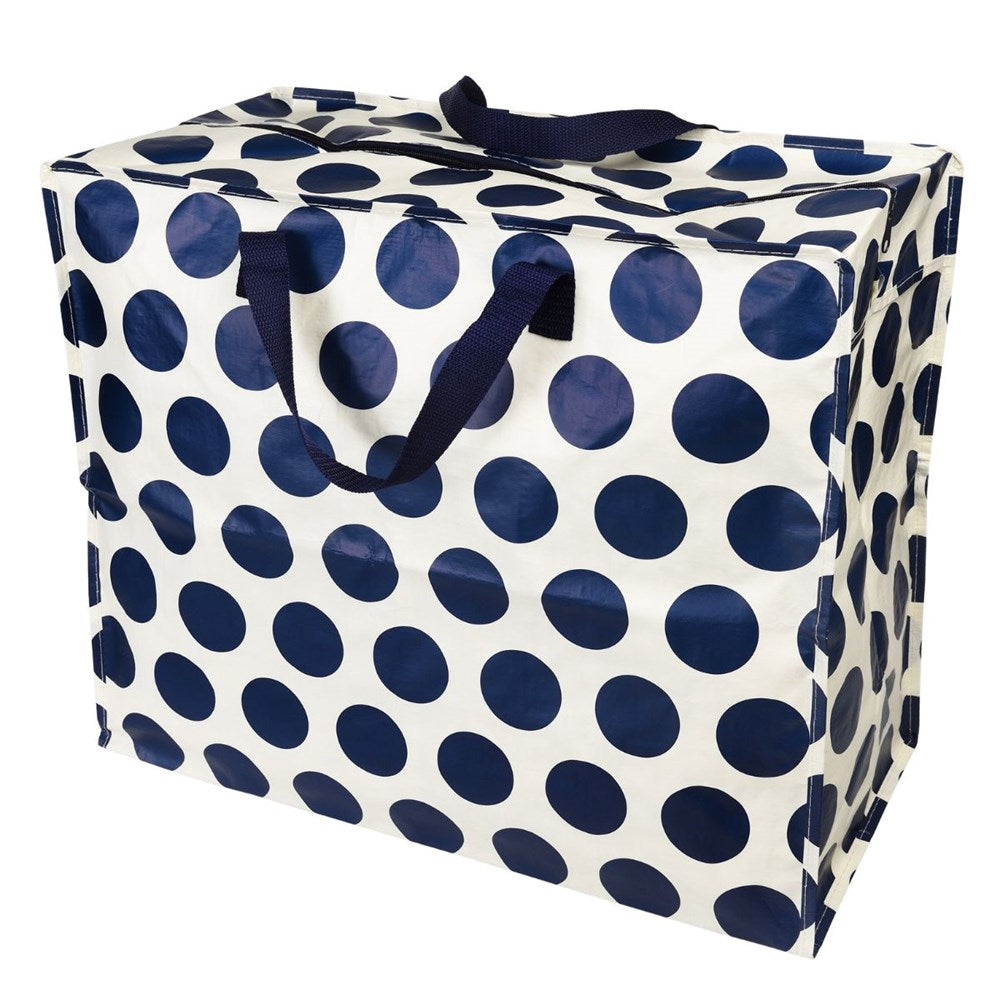 Rex London Navy On Cream Spotlight Jumbo Storage Bag (8291971465442)