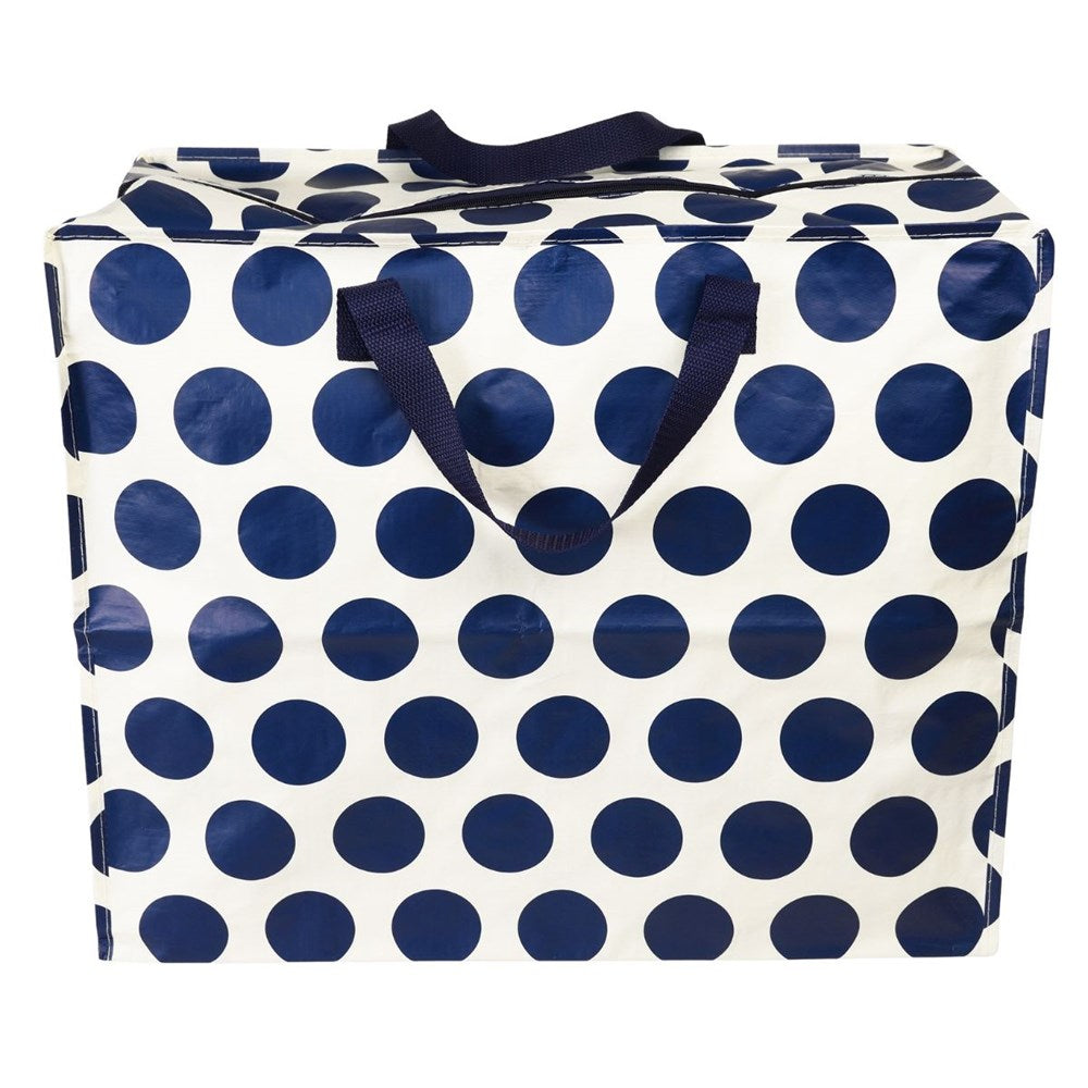 Rex London Navy On Cream Spotlight Jumbo Storage Bag (8291971465442)