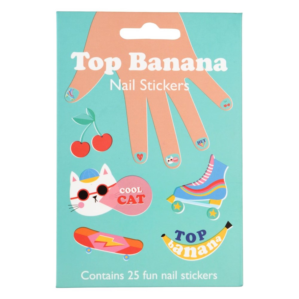 Rex London Top Banana Nail Stickers (Pack Of 25) (8250138755298)