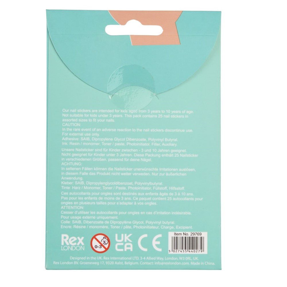 Rex London Top Banana Nail Stickers (Pack Of 25) (8250138755298)