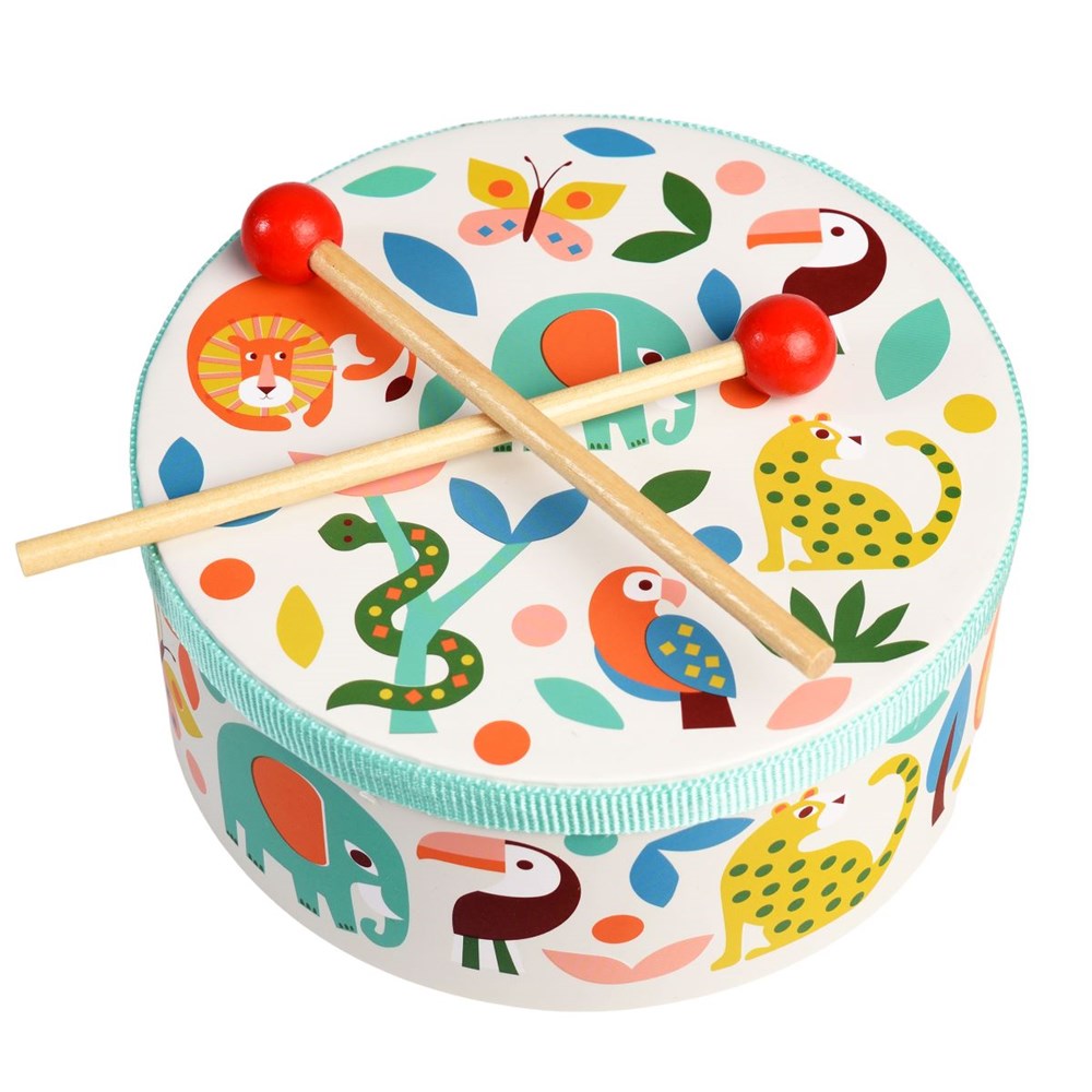 Rex London Drum with drumsticks - Wild Wonders (8615584530658)