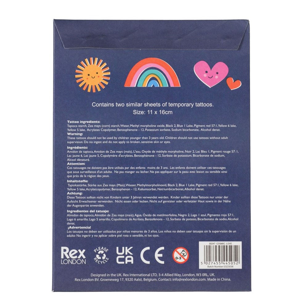 Rex London Cosmic Love
Temporary Tattoos (2 sheets) (8862066540770)