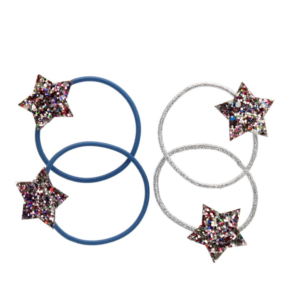 Rex London Glitter star hair bands (set of 4) - Fairies in the Garden (8615584432354)