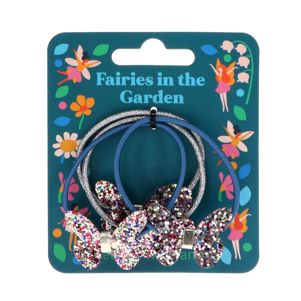 Rex London Glitter butterfly hair bands (set of 4) - Fairies in the Garden (8615584661730)