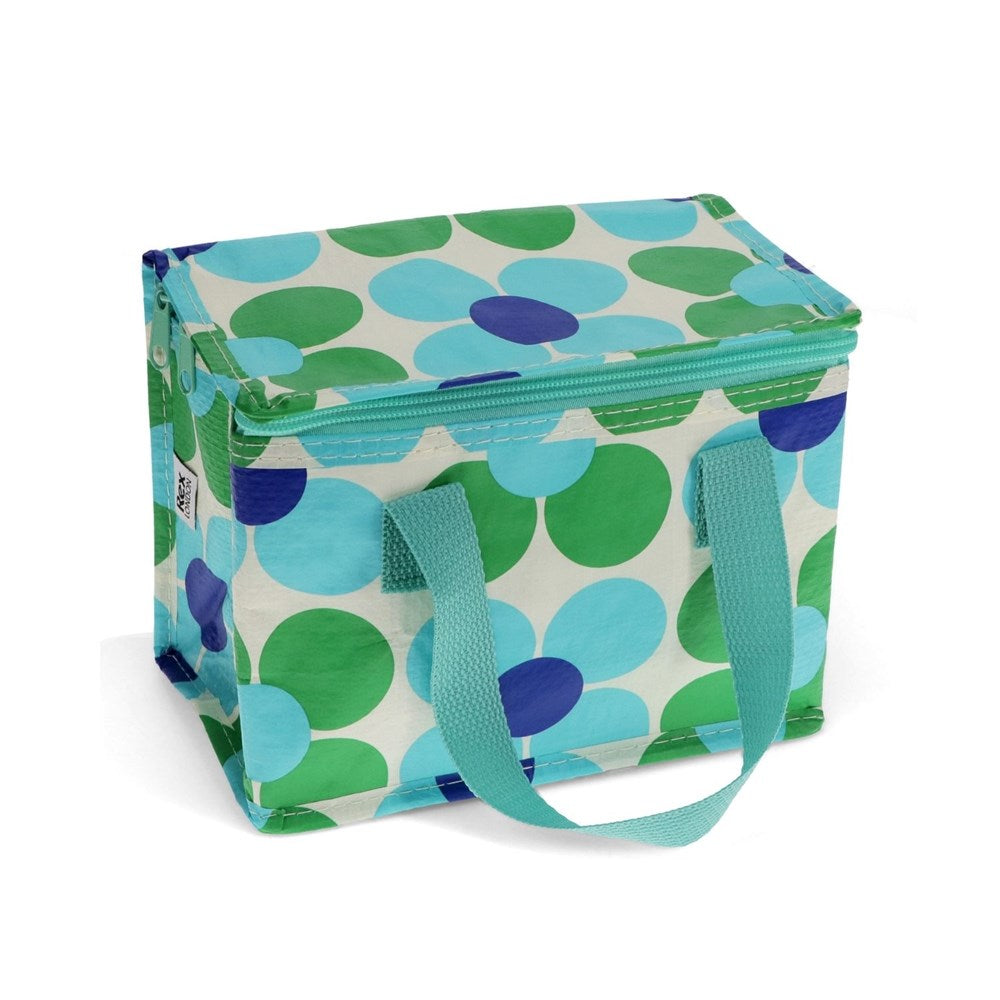 Rex London Lunch Bag - Blue And Green Daisy (8862067196130)