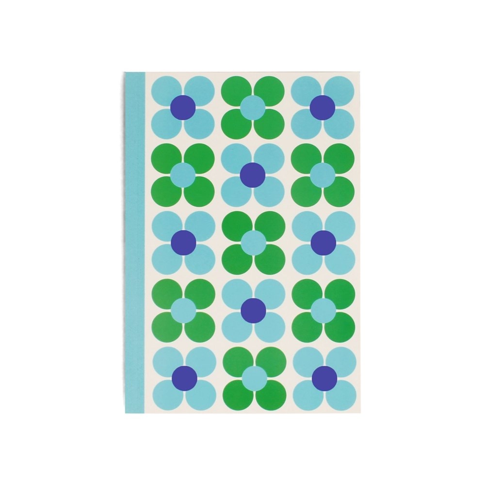 Rex London A5 Notebook - Blue And Green Daisy (8862067425506)