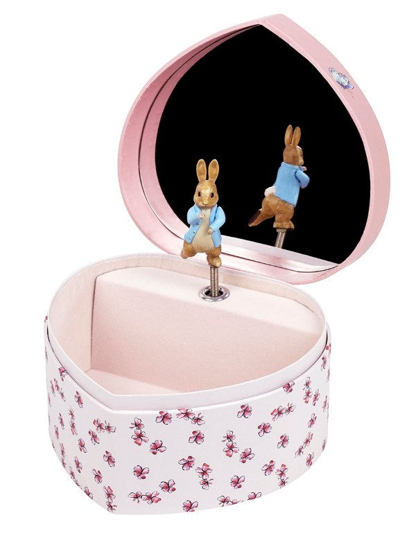 Trousselier Large Heart Music Box Peter Rabbit (6823172440246)