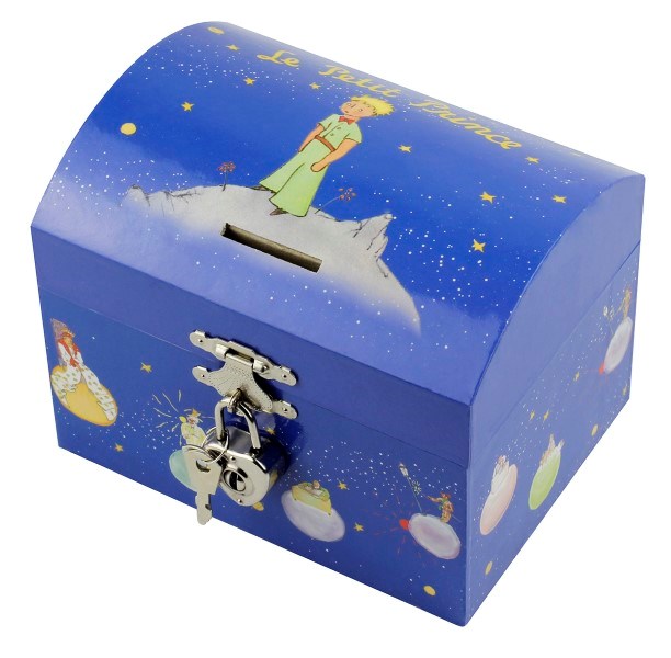 Trousselier Saving Bank with Music Little Prince Stars - Blue - Figurine Little Prince (6823173718198)