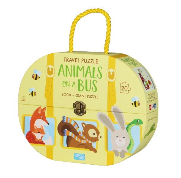 Sassi Junior Travel Puzzle and Book Animals on a Bus (7013173067958)