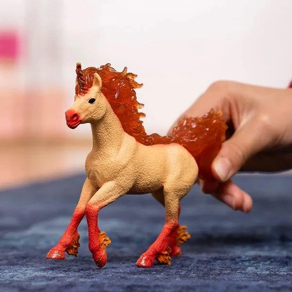 Schleich - Elementa Fire Unicorn Stallion (8075031478498)