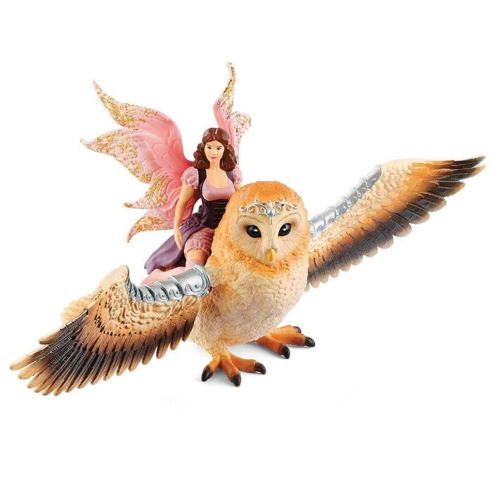 Schleich SC70713 Fairy in Flight on Glam-Owl (6822763528374)