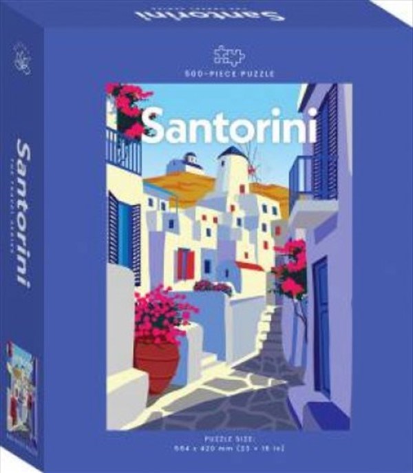 Hinkler Travel Poster 300pc Jigsaw: Santorini (8264134885602)