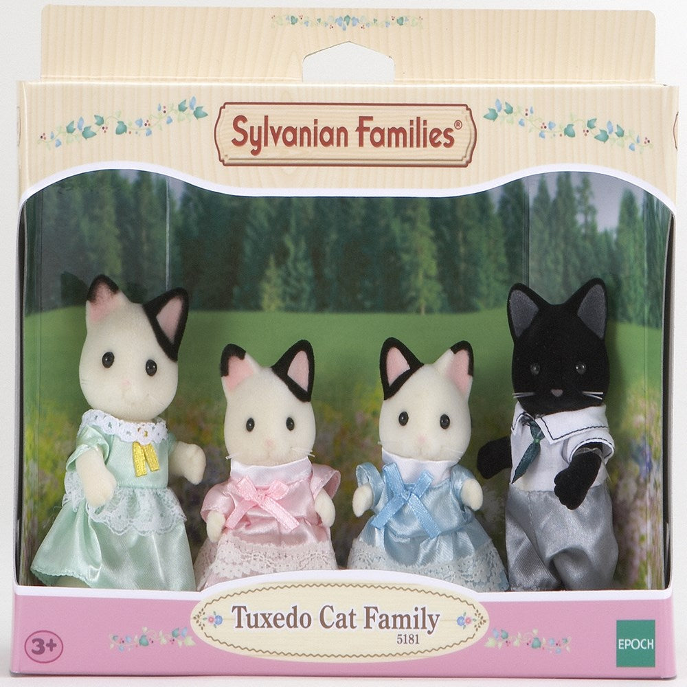 Sylvanian Families 5181 Tuxedo Cat Family (8262272909538)