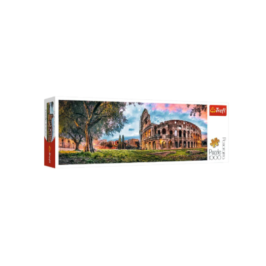 Trefl 1000 Piece Panorama Puzzle Colosseum at dawn (8291978182882)