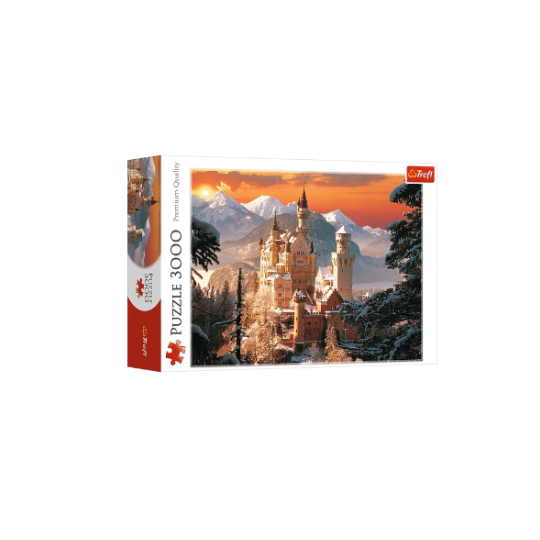 Trefl 3000 Piece Puzzle Wintry Neuschwanstein Castle Germany (8291978739938)