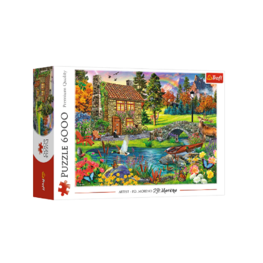 Trefl 6000 Piece Puzzle Cottage in the Mountains (8291980476642)