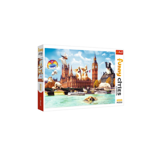 Trefl 1000 Piece Puzzle Funny Cities Dogs in London (8291975102690)