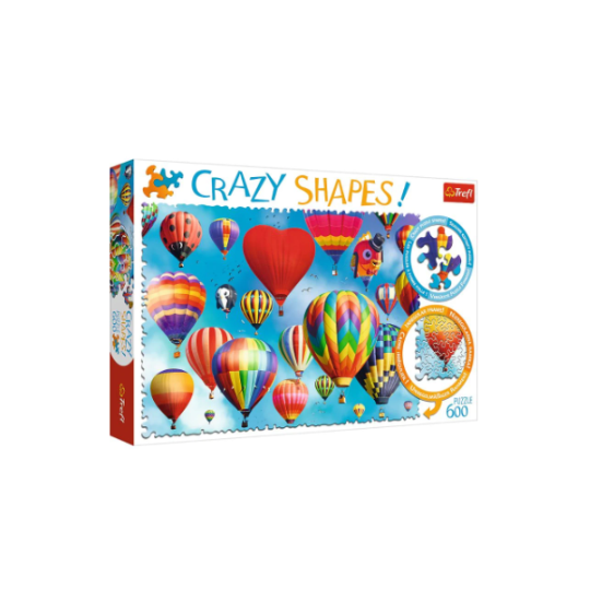 Trefl 600 Piece Puzzle Crazy Shapes Colourful balloons (8291975856354)