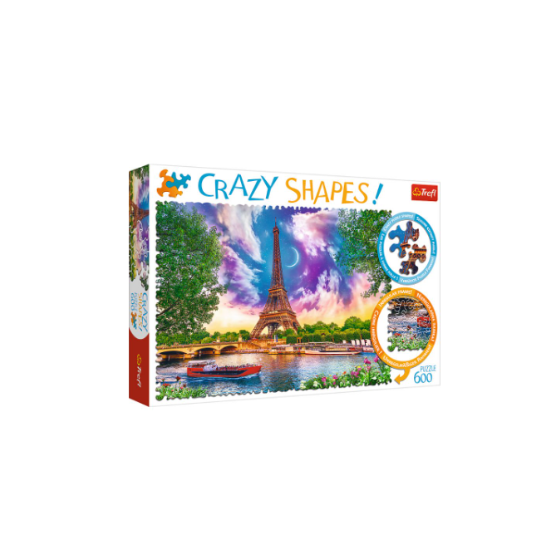 Trefl 600 Piece Puzzle Crazy Shapes Sky over Paris (8291976052962)