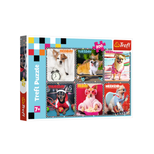 Trefl 200 Piece Puzzle Happy Dogs (8291976216802)