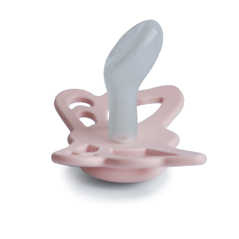 FRIGG Anatomical Butterfly Silicone Pacifier (Blush) Size 2 (8030181916898)